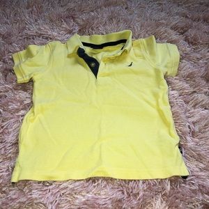 Yellow polo shirt